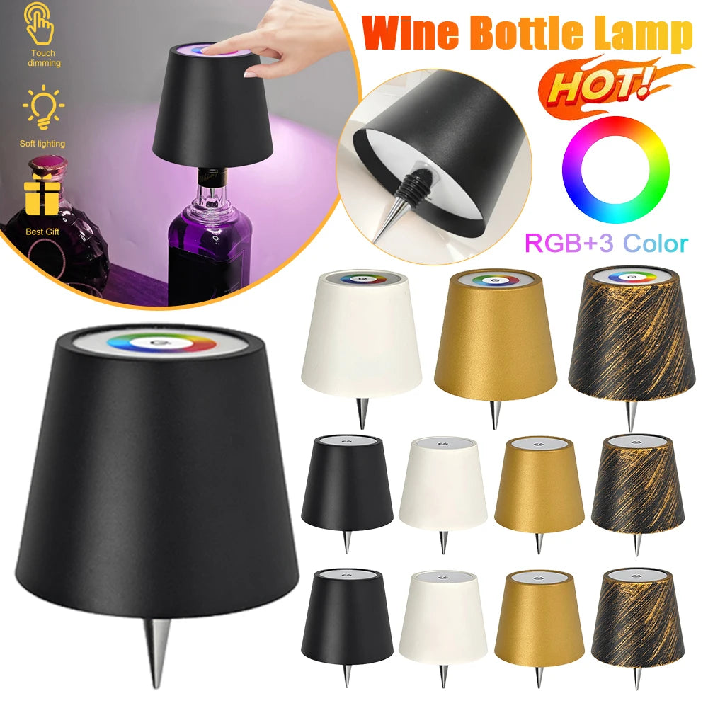 Metal Dimmable Bottle LED Lamp